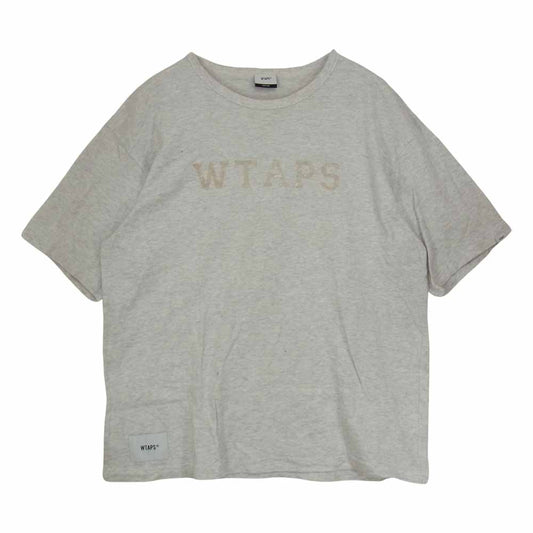 WTAPS ダブルタップス 18SS 181ATDT-CSM03S DESIGN SS COLLEGE TEE カレッジ 半袖 Tシャツ グレー系 グレー系 X02【中古】