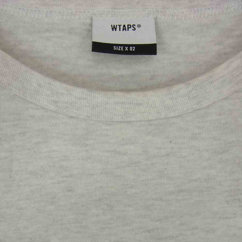 WTAPS ダブルタップス 18SS 181ATDT-CSM03S DESIGN SS COLLEGE TEE カレッジ 半袖 Tシャツ グレー系 グレー系 X02【中古】