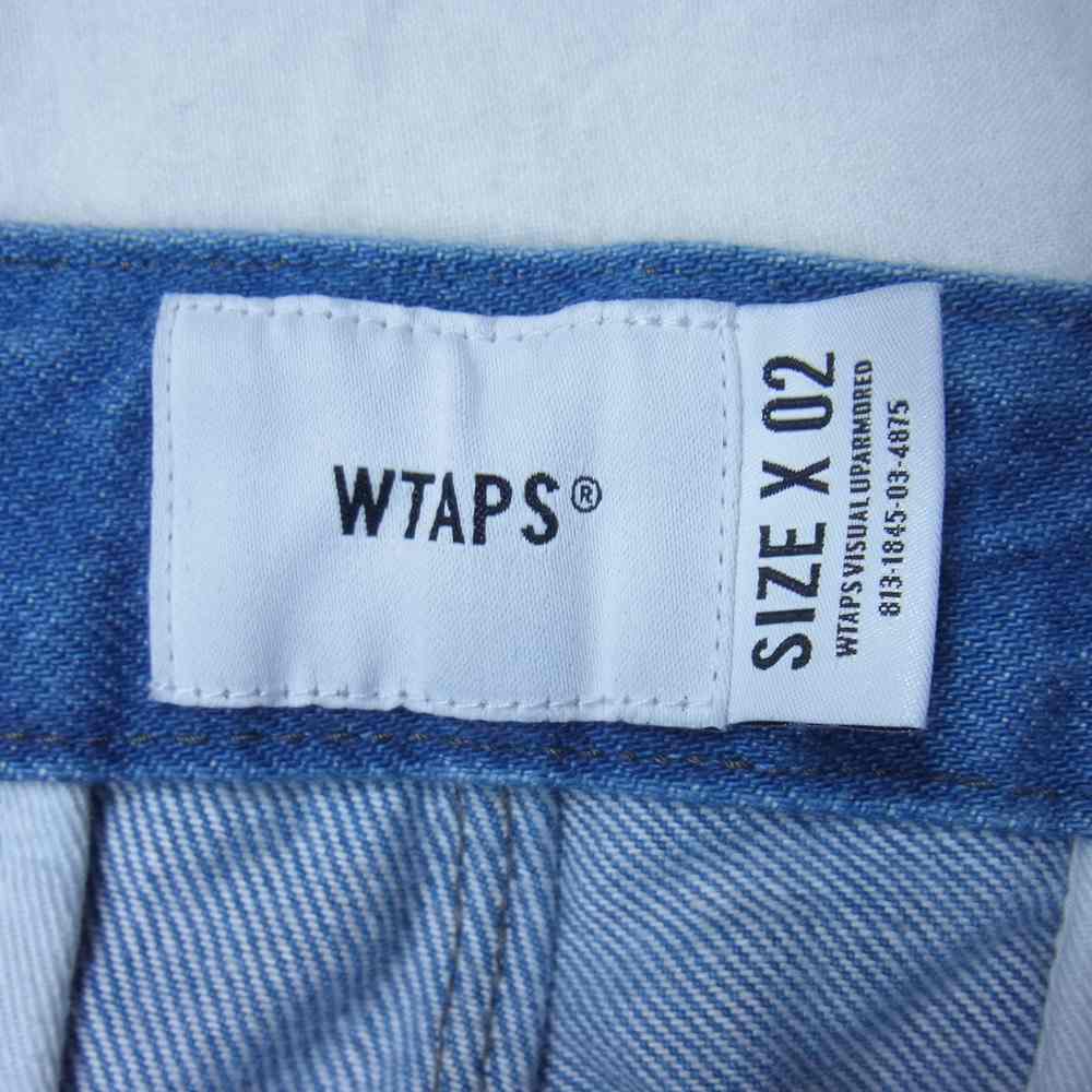 WTAPS ダブルタップス 21SS 211WVDT-PTM06 TUCK 01 SHORTS COTTON DENIM タック コットン ショーツ デニム パンツ インディゴブルー系 2【中古】
