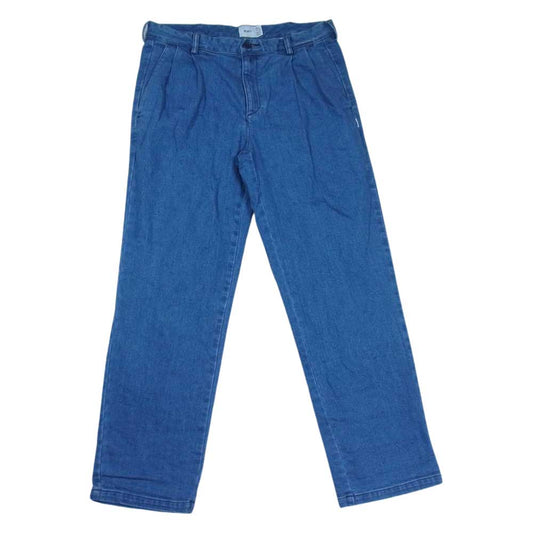 WTAPS ダブルタップス 22SS 221WVDT-PTM04 TUCK 02 TROUSERS COTTON DENIM タック トラウザーズ コットン デニム パンツ インディゴブルー系 2【美品】【中古】