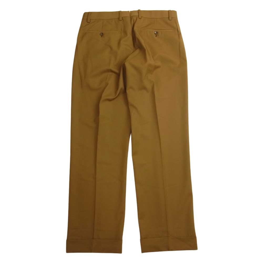 カルーゾ C718CZ HOUDINI イタリア製 ウール センタープレス テーパード スラックス パンツ ブラウン ブラウン系 46-7R【中古】