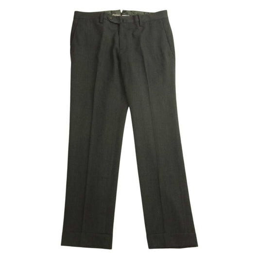 ピーティーゼロウーノ COFSWT P036 EVO FIT STRETCH ウィンタートラベラー センタープレス テーパード スラックス パンツ グレー系 46【中古】