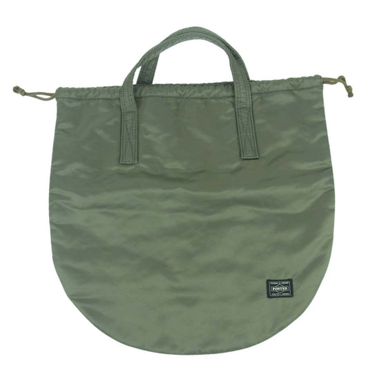 PORTER ポーター RAF HELMET BAG 巾着 ヘルメット トート バッグ グレイッシュカーキ系【中古】