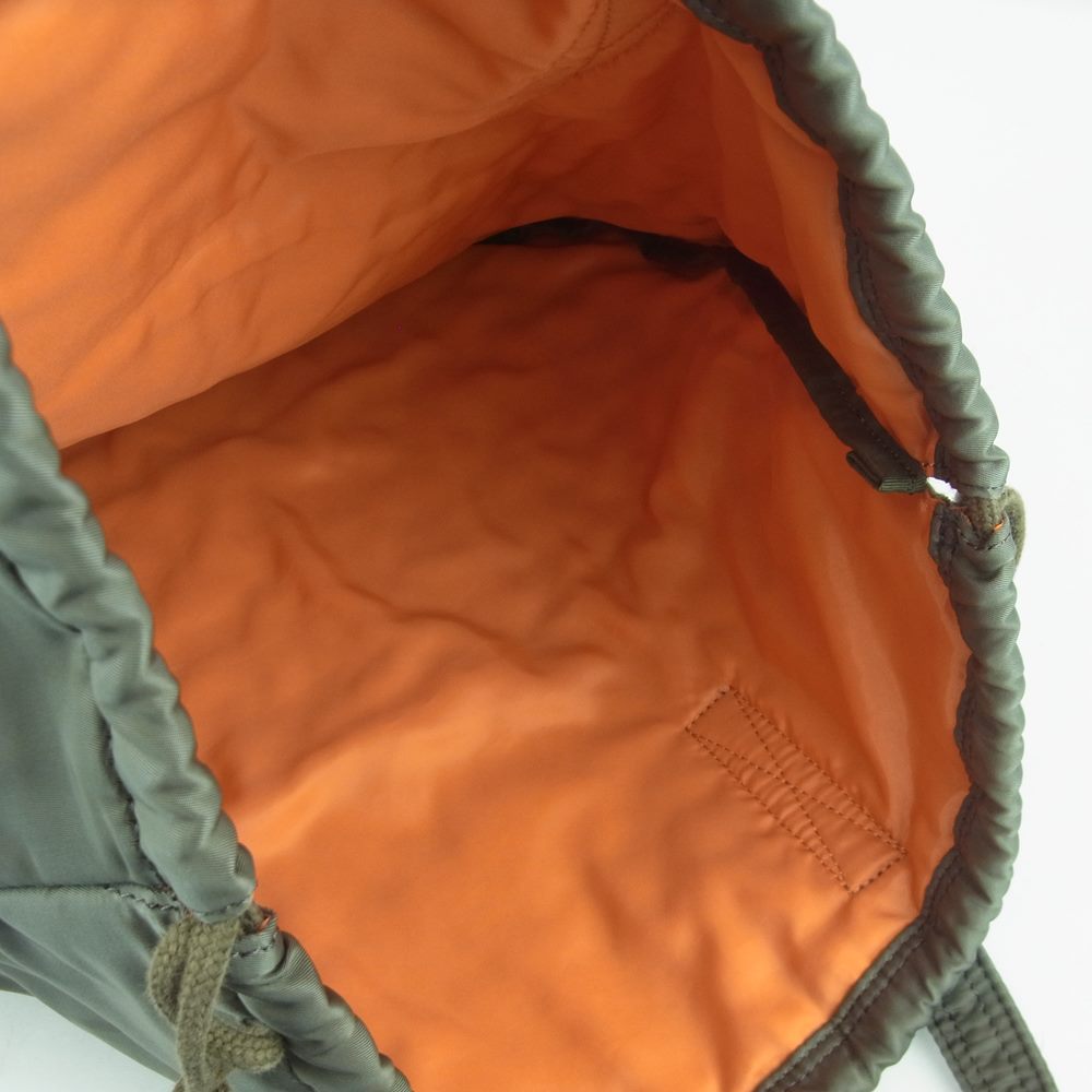 PORTER ポーター RAF HELMET BAG 巾着 ヘルメット トート バッグ グレイッシュカーキ系【中古】