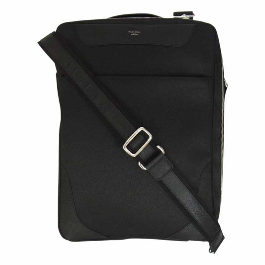 PELLE MORBIDA ペッレモルビダ CA108 CAPITANO キャピターノ バックパック型 ブリーフバッグ ビジネスバッグ ブラック系【新古品】【未使用】【中古】