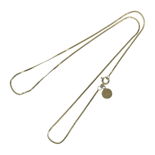 SAAD サード Sana サナ CHNSA-7-GPL ゴールドプレーティング シルバー925 フラットスネークチェーン ネックレス ゴールド系【中古】