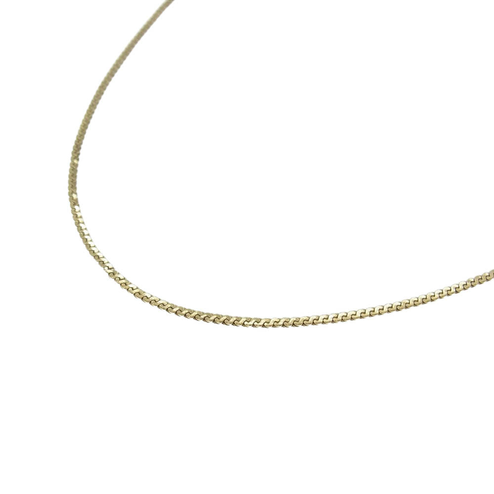 SAAD サード Sana サナ CHNSA-7-GPL ゴールドプレーティング シルバー925 フラットスネークチェーン ネックレス ゴールド系【中古】