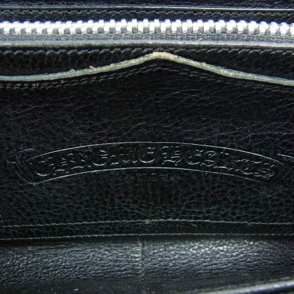 CHROME HEARTS クロムハーツ（原本無） REC F ZIP セメタリー クロス ラウンドジップ ウォレット ブラック系【中古】