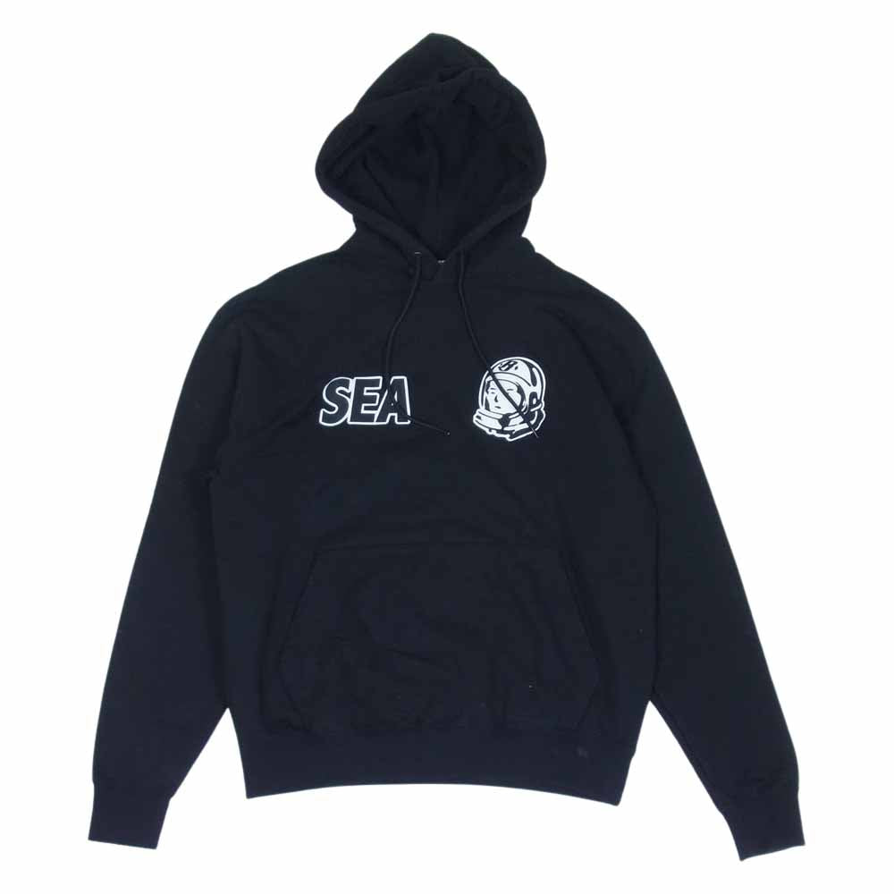 Billionaire Boys Club ビリオネアボーイズクラブ BBCJP205SK008 × WIND AND SEA HOODIE ウィンダンシー フーディー パーカー ブラック ブラック系 M【中古】