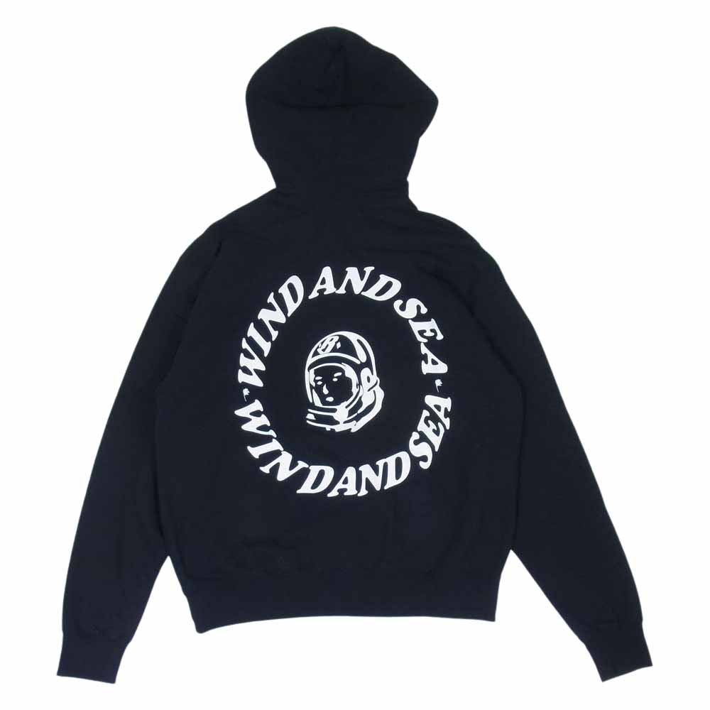 Billionaire Boys Club ビリオネアボーイズクラブ BBCJP205SK008 × WIND AND SEA HOODIE ウィンダンシー フーディー パーカー ブラック ブラック系 M【中古】