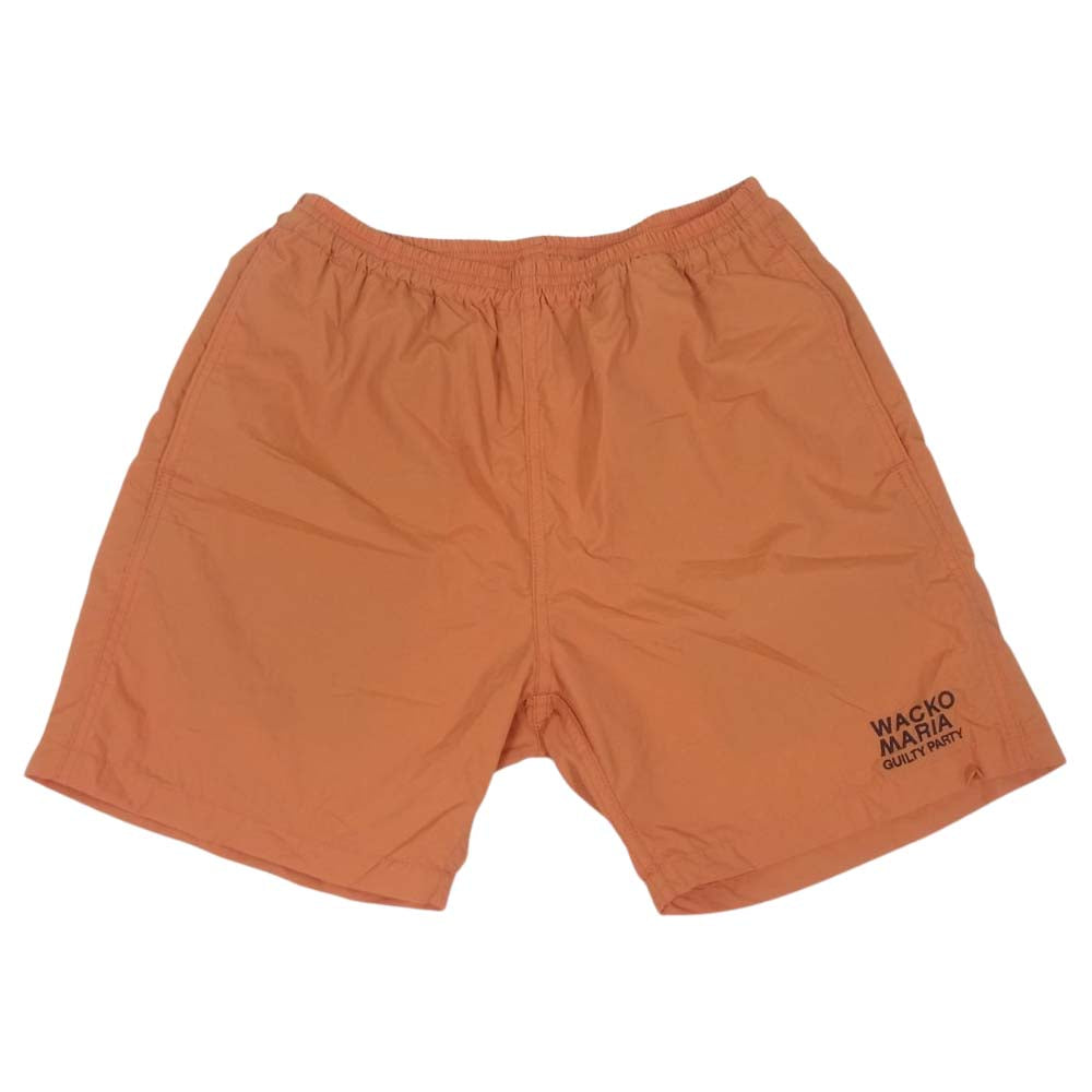 WACKO MARIA ワコマリア BOARD SHORTS ボード ナイロン ショーツ パンツ オレンジ オレンジ系 S【中古】