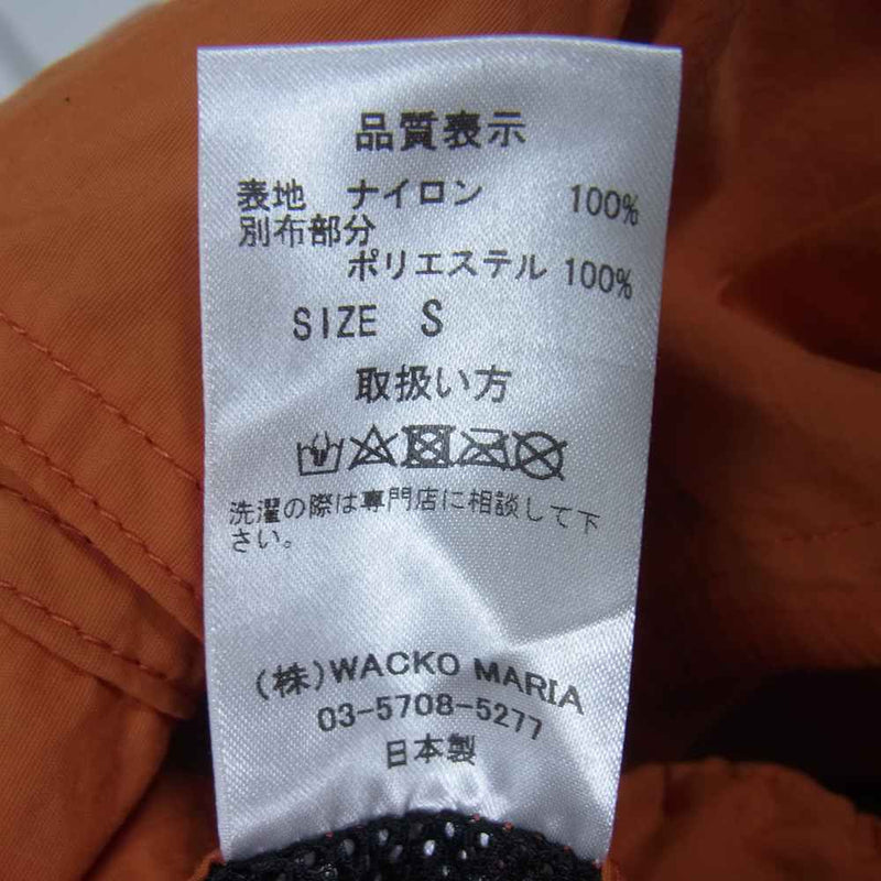 WACKO MARIA ワコマリア BOARD SHORTS ボード ナイロン ショーツ パンツ オレンジ オレンジ系 S【中古】