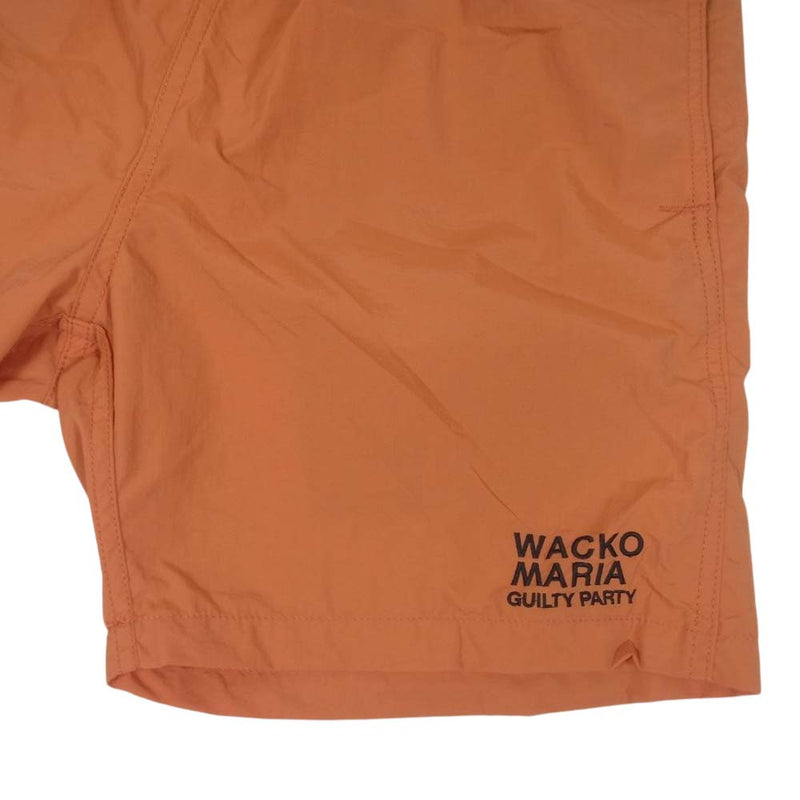 WACKO MARIA ワコマリア BOARD SHORTS ボード ナイロン ショーツ パンツ オレンジ オレンジ系 S【中古】