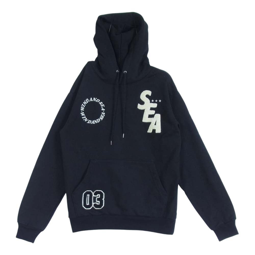 WIND AND SEA ウィンダンシー WDS-BYT-RS-04 WIND AND BEYOUTH HOODIE フーディー パーカー ブラック  ブラック系 S【中古】