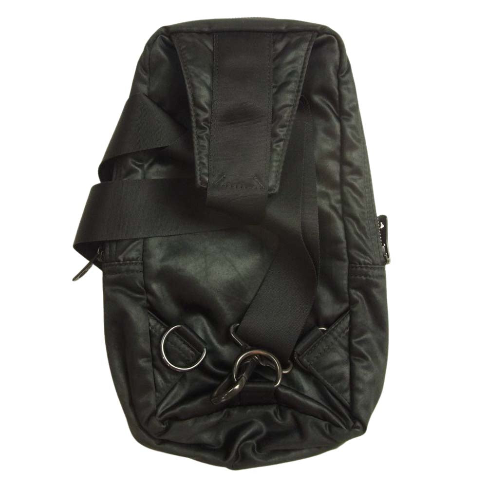 PORTER CLASSIC ポータークラシック KICHIZO キチゾウ コーティング ナイロン ワンショルダー ボディ バッグ ブラック系【中古】