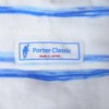 PORTER CLASSIC ポータークラシック アーティストボーダー ペイント ボートネック 半袖 Tシャツ 白青系 1【中古】