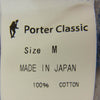 PORTER CLASSIC ポータークラシック ペイント ボーダー タートルネック 長袖 Tシャツ グレー系 M【中古】