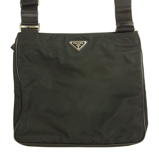 PRADA プラダ VA0251 ナイロン ショルダー バッグ ブラック系【中古】