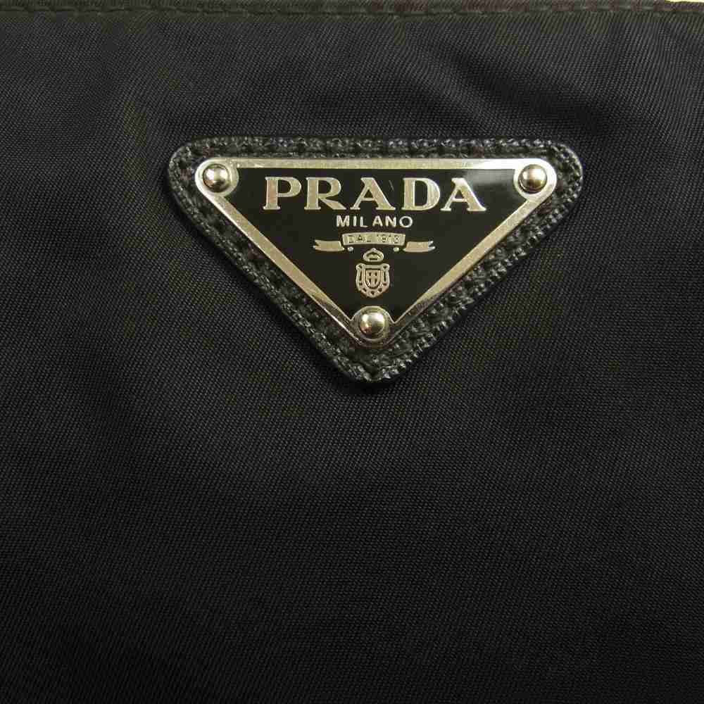 プラダ ショルダーバッグ VA0251 ブラック レザー PRADA プラダ VA0251 ナイロン ショルダー バッグ ブラック系【中古