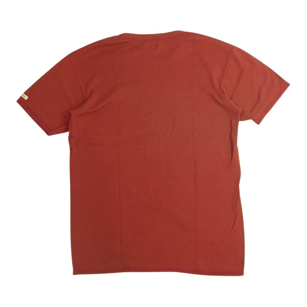 THE FLAT HEAD ザフラットヘッド FRAISE S/S SHIRTS フライス 半袖 Tシャツ ワインレッド系 M【新古品】【未使用】【中古】