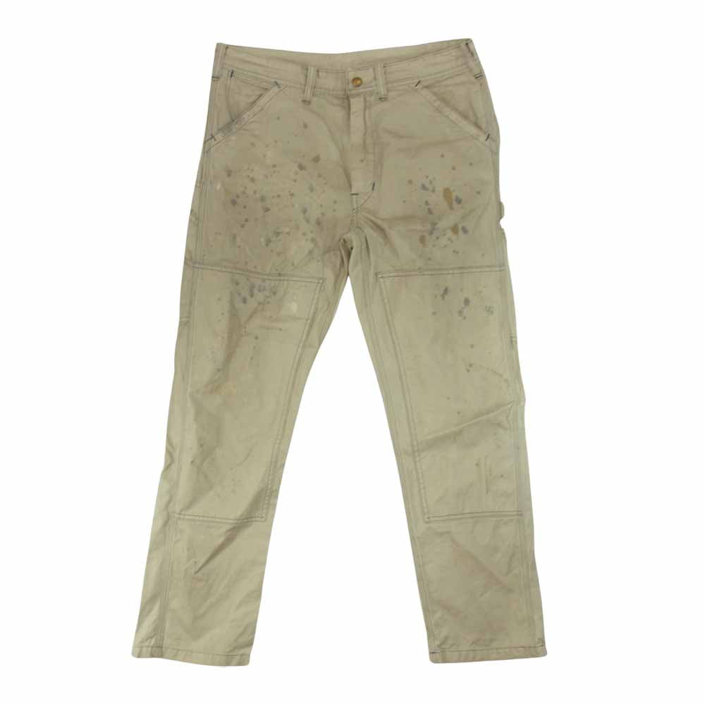 RRL ダブルアールエル 国内正規品 ペイント ヴィンテージ加工 ペインター パンツ ベージュ系 32【中古】