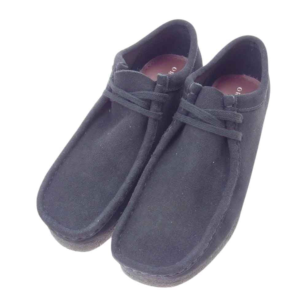 Clarks クラークス ORIGINAL WALLABEE 33279 ワラビー LO モカシン シューズ ブラック系 25.5【新古品】【未使用】【中古】