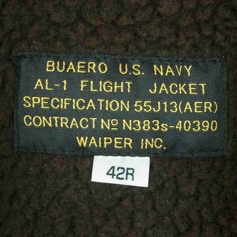 ワイパーインク 20WP71 AL-1 FLIGHT JACKET SPECIFICATION 55J13 フライト ジャケット カーキ系 42R【美品】【中古】