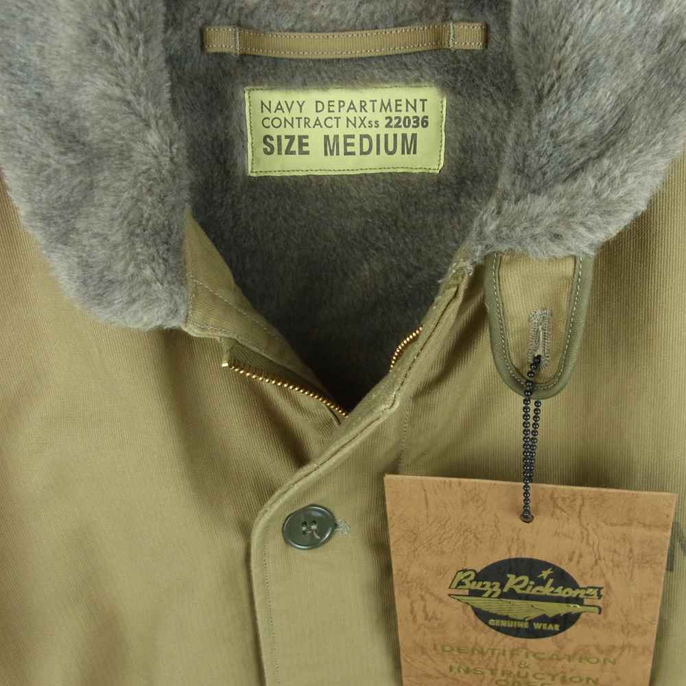 Buzz Rickson's バズリクソンズ BR12031 Type N-1 DECK JACKET 40's Model デッキ ジャケット カーキベージュ系 M【中古】