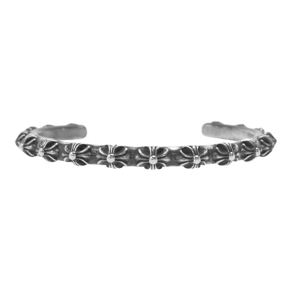 CHROME HEARTS クロムハーツ（原本無） BANGLE CROSS クロスバンド ブレスレット シルバー系【中古】