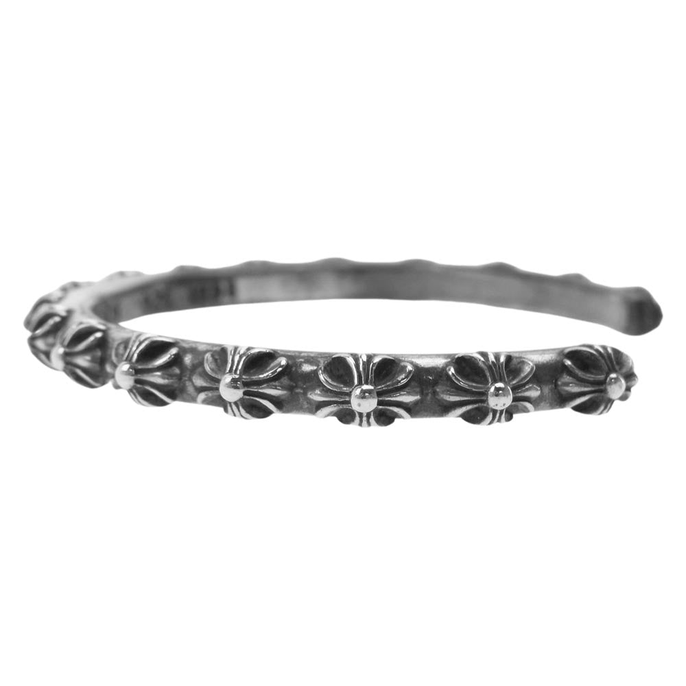 CHROME HEARTS クロムハーツ（原本無） BANGLE CROSS クロスバンド ブレスレット シルバー系【中古】