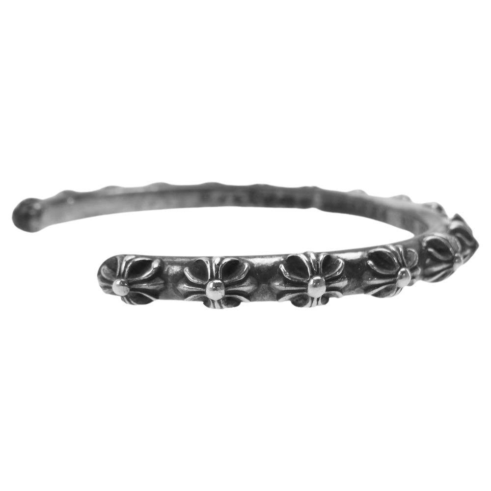 CHROME HEARTS クロムハーツ（原本無） BANGLE CROSS クロスバンド ブレスレット シルバー系【中古】