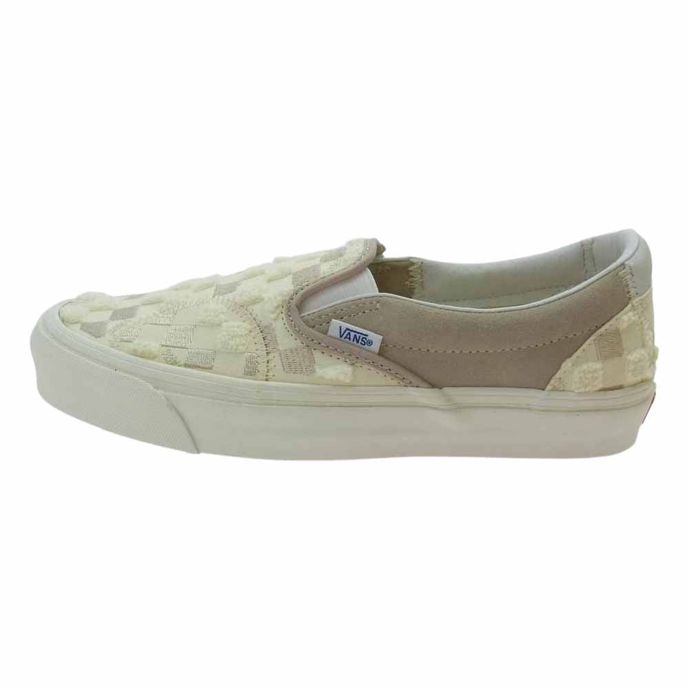 VANS バンズ VN0A45JXVM2 CLASSIC SLIP-ON BRICOLAGE クラシック スリッポン ブリコラージュ ホワイト ホワイト系 ベージュ系 26cm【極上美品】【中古】