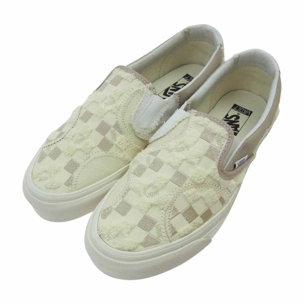 VANS バンズ VN0A45JXVM2 CLASSIC SLIP-ON BRICOLAGE クラシック スリッポン ブリコラージュ ホワイト ホワイト系 ベージュ系 26cm【極上美品】【中古】