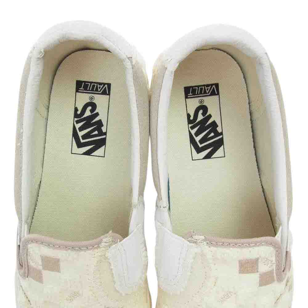 VANS バンズ VN0A45JXVM2 CLASSIC SLIP-ON BRICOLAGE クラシック スリッポン ブリコラージュ ホワイト ホワイト系 ベージュ系 26cm【極上美品】【中古】