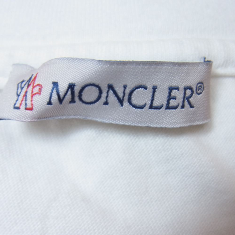 MONCLER モンクレール 19SS E109H8002550809E3 GENIUS ジーニアス プリント Tシャツ 半袖 ホワイト系 XXL【中古】