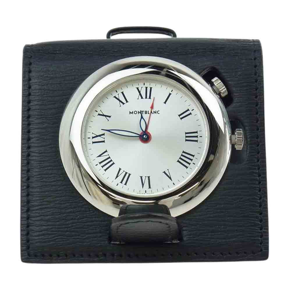 MONTBLANC モンブラン 7056 クォーツ トラベルクロック 手帳時計 シルバー系【中古】