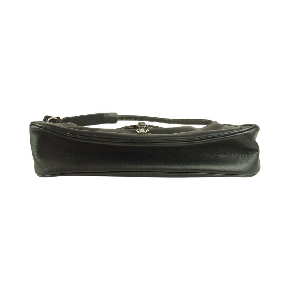 COACH コーチ 7778 レザー ハンドバッグ ブラック系【中古】