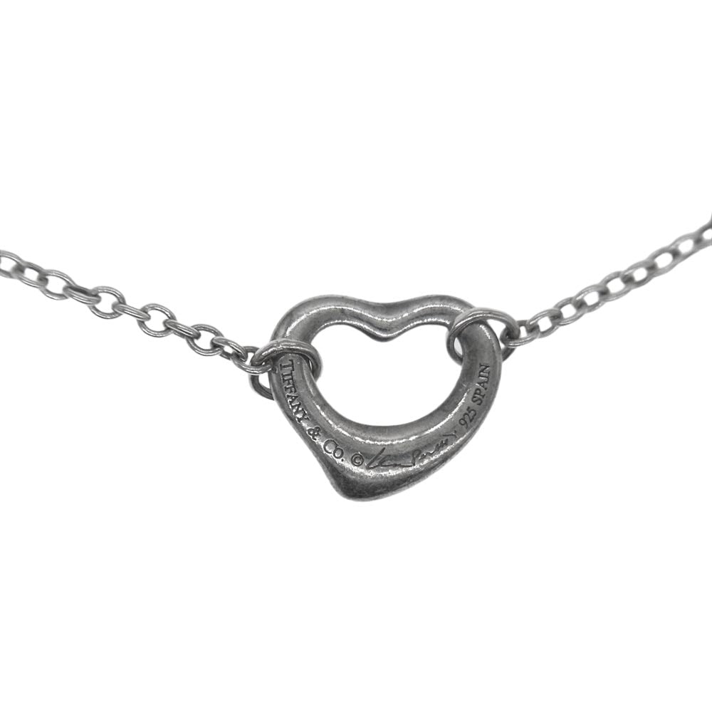 TIFFANY&Co. ティファニー オープンハート ブレスレット シルバー系【中古】