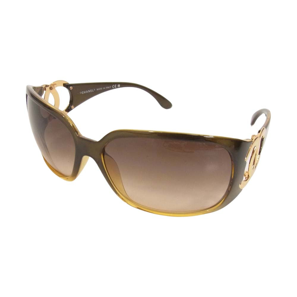 CHANEL シャネル 6014 ココマーク サングラス ブラック系【中古】