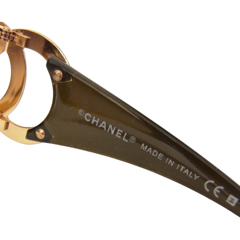CHANEL シャネル 6014 ココマーク サングラス ブラック系【中古】