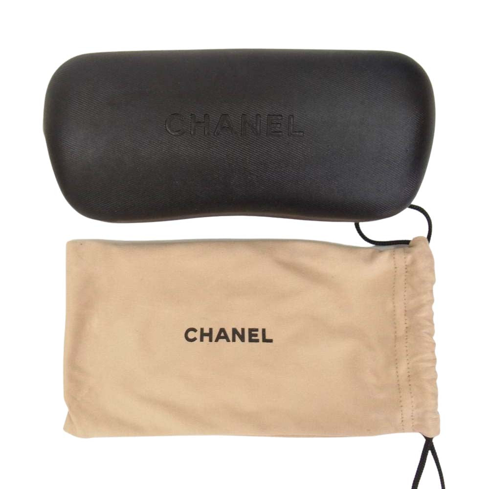 CHANEL シャネル 6014 ココマーク サングラス ブラック系【中古】