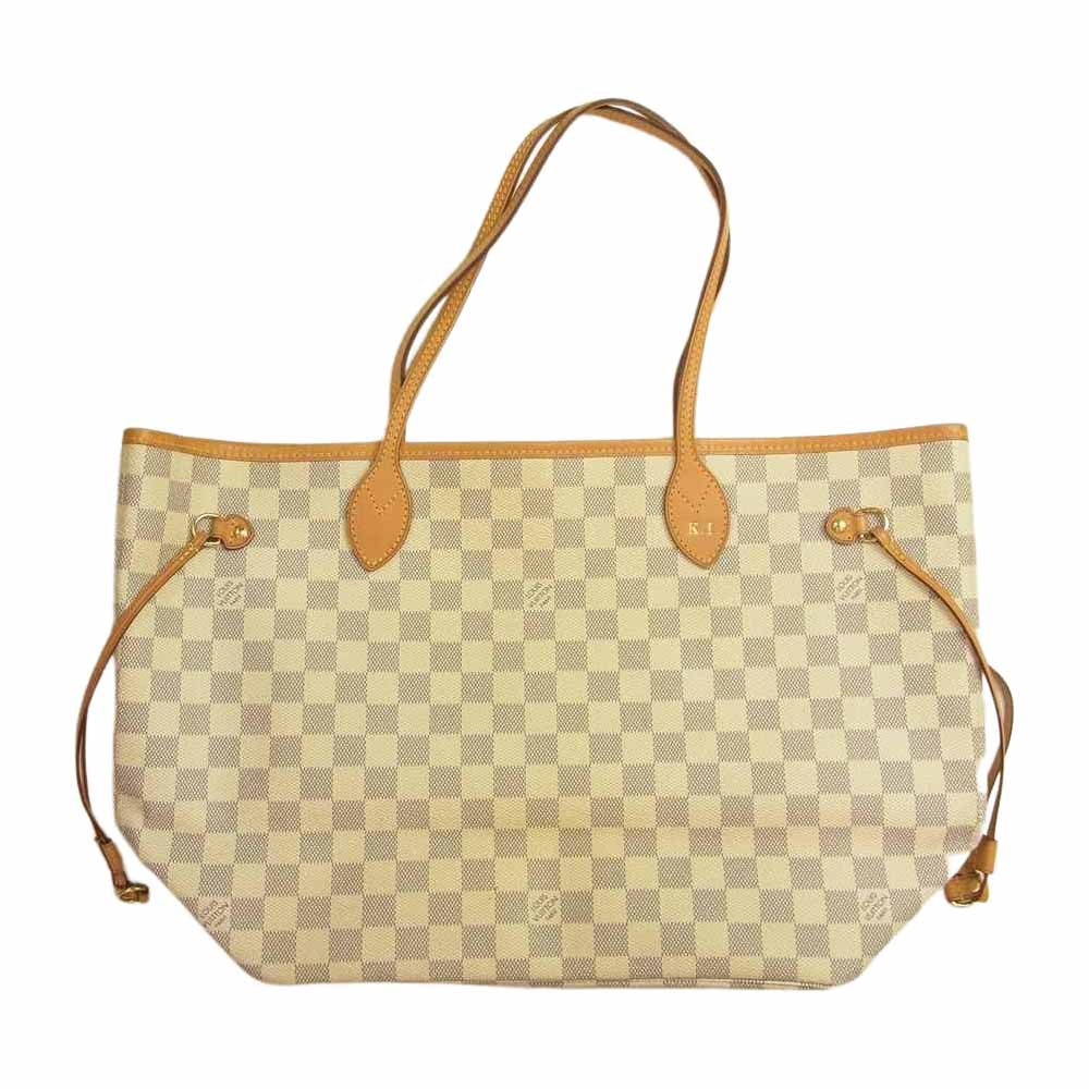 LOUIS VUITTON ルイ・ヴィトン N51107 ダミエアズール ネヴァーフル MM トートバッグ ホワイト系 グレー系【中古】