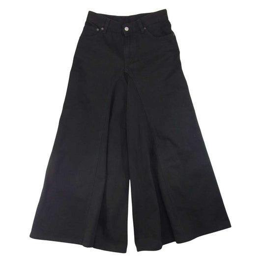 MAISON MARGIELA メゾンマルジェラ 18AW S32LA0166 MM6 エムエムシックス FLARED DENIM PANTS ワイド デニムパンツ ブラック系 36【中古】