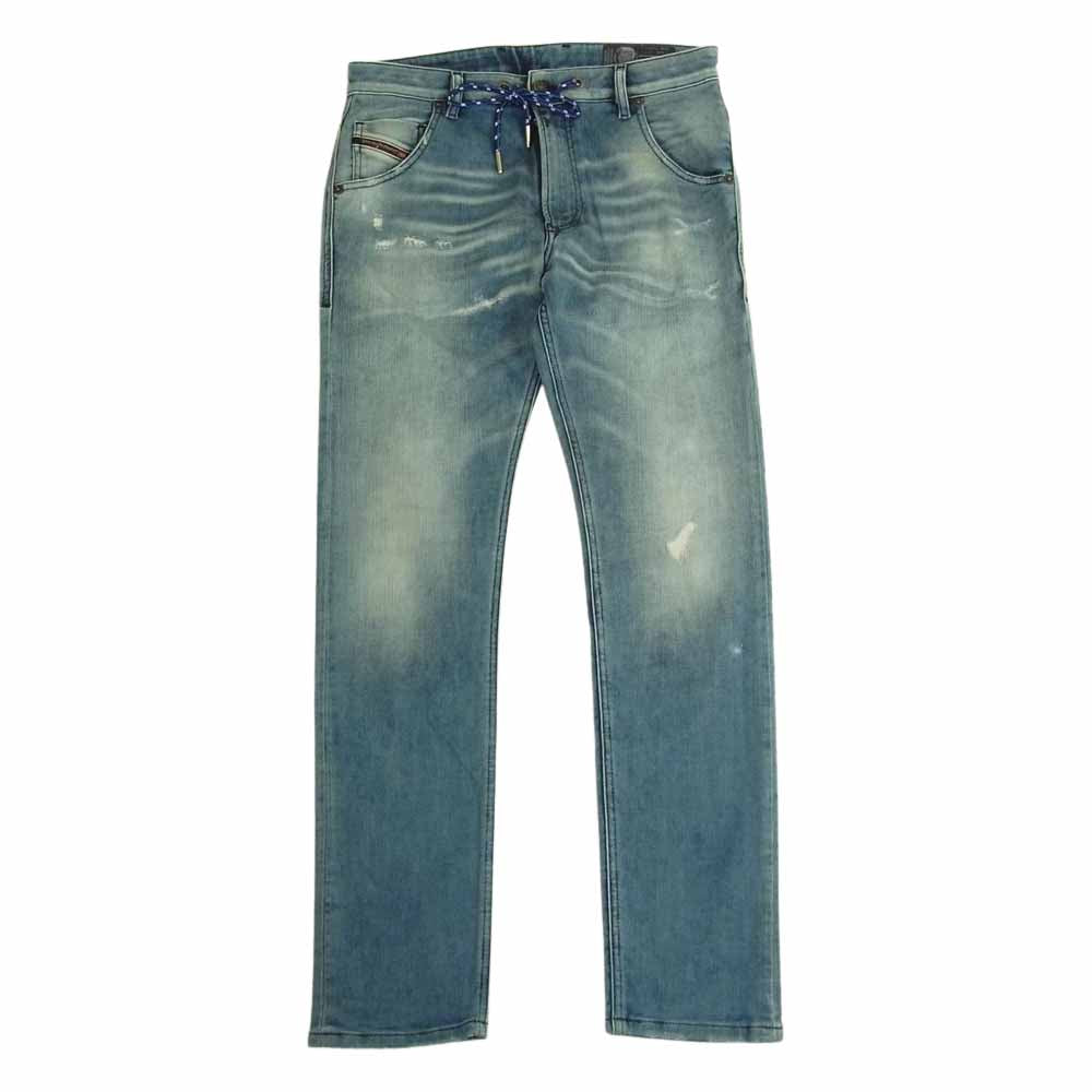 DIESEL ディーゼル KRooLEY-X-T JOGG JEANS ダメージ加工 ジョグジーンズ ブルー系 30【中古】