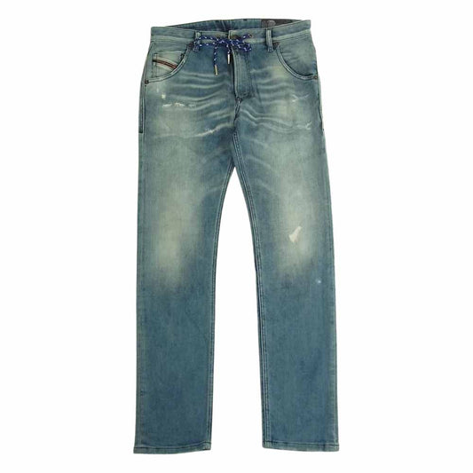 DIESEL ディーゼル KRooLEY-X-T JOGG JEANS ダメージ加工 ジョグジーンズ ブルー系 30【中古】