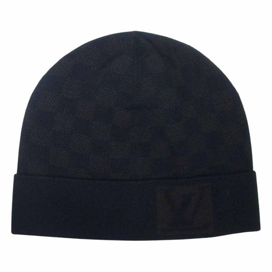 LOUIS VUITTON ルイ・ヴィトン M74196 国内正規品 BONNET PETIT DAM ニットキャップ ボネ プティ ダミエ ブラック系【極上美品】【中古】