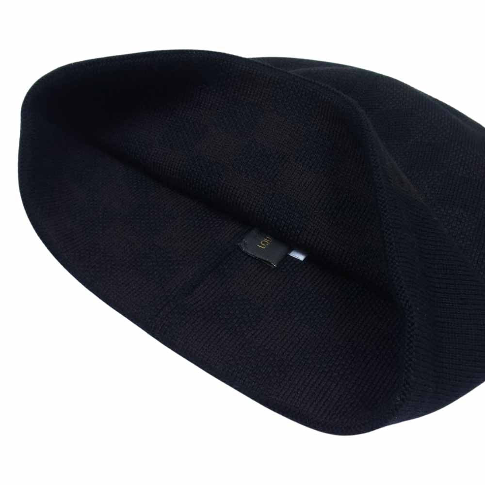 LOUIS VUITTON ルイ・ヴィトン M74196 国内正規品 BONNET PETIT DAM ニットキャップ ボネ プティ ダミエ ブラック系【極上美品】【中古】