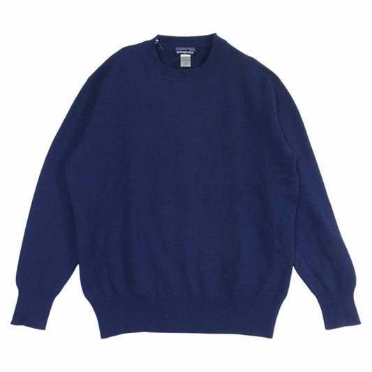 patagonia パタゴニア カシミア クルーネック セーター ネイビー系 L【中古】