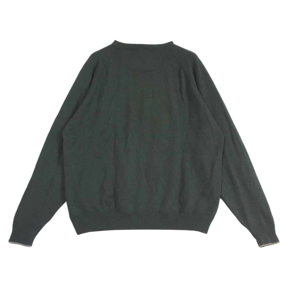 patagonia パタゴニア カシミア クルーネック セーター カーキ系 L【中古】