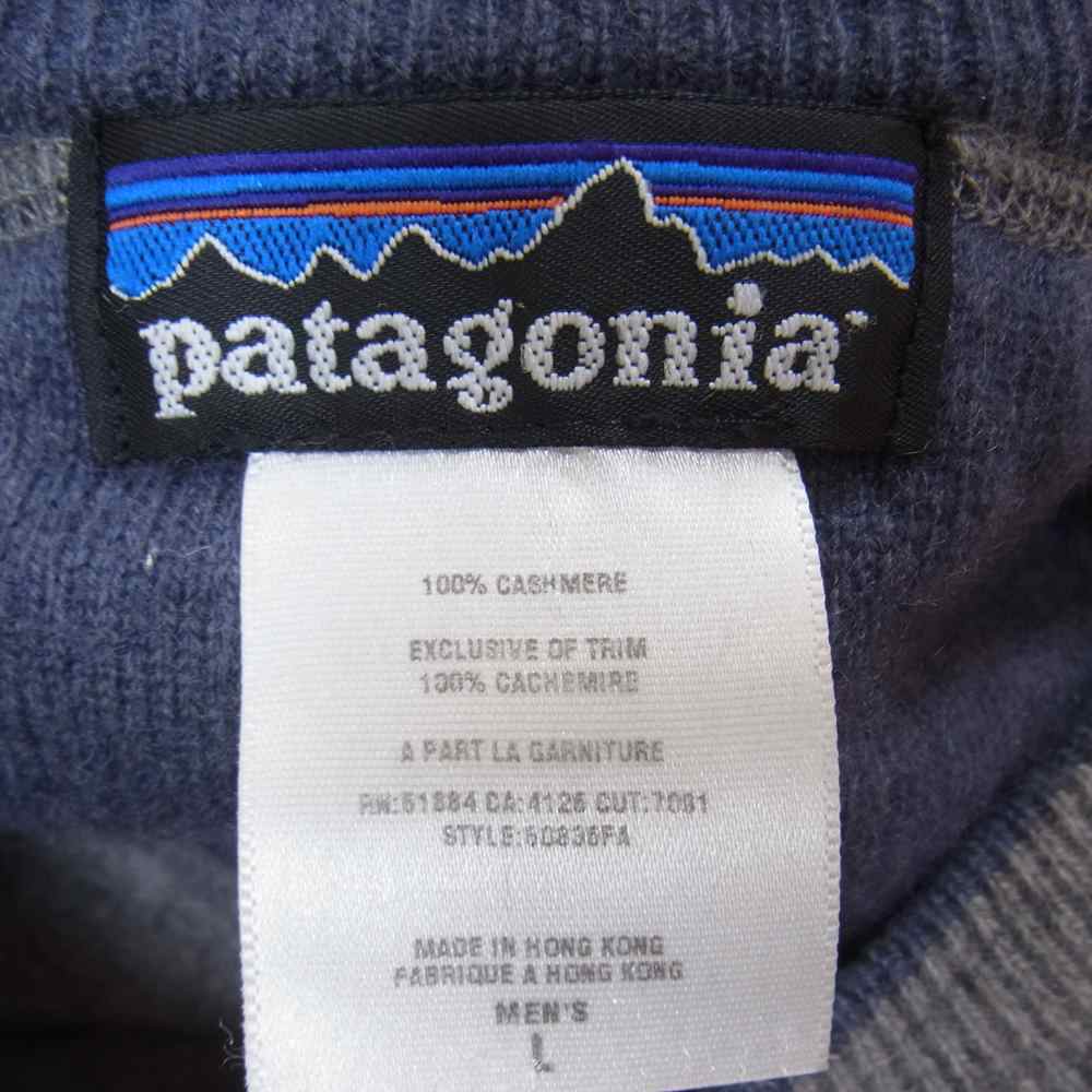 patagonia パタゴニア カシミア Vネック セーター グレー系 L【中古】